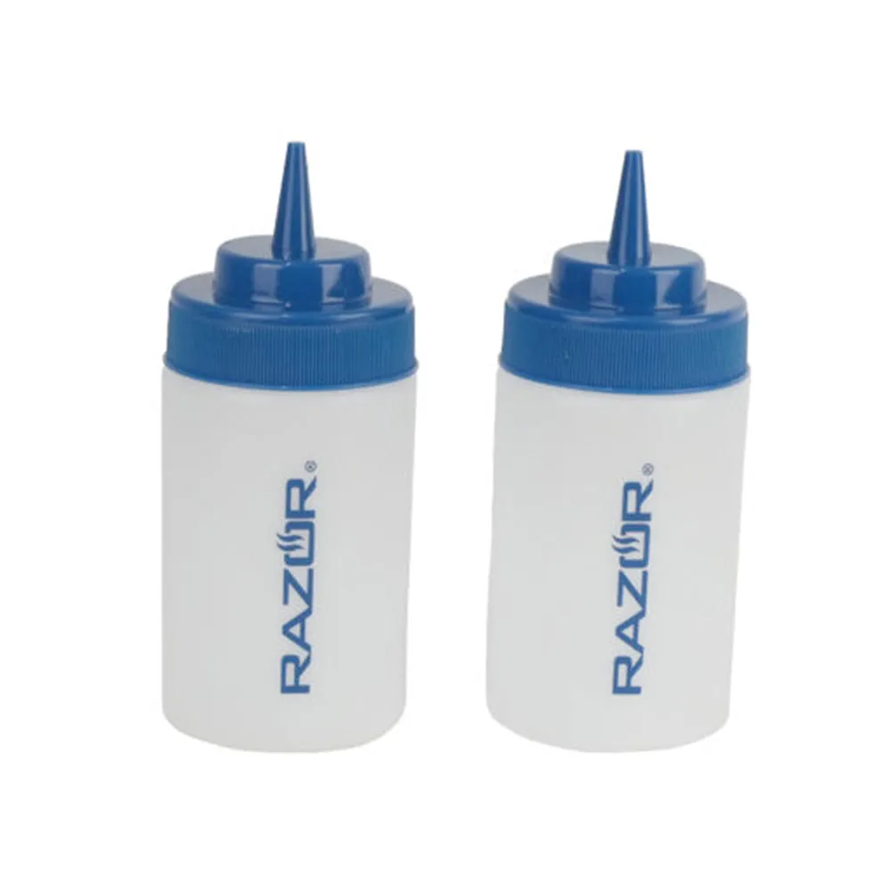 Razor Squeeze Bottles For Sauce, Oil, And Water Dishwasher Safe BPA Free 2 Pack