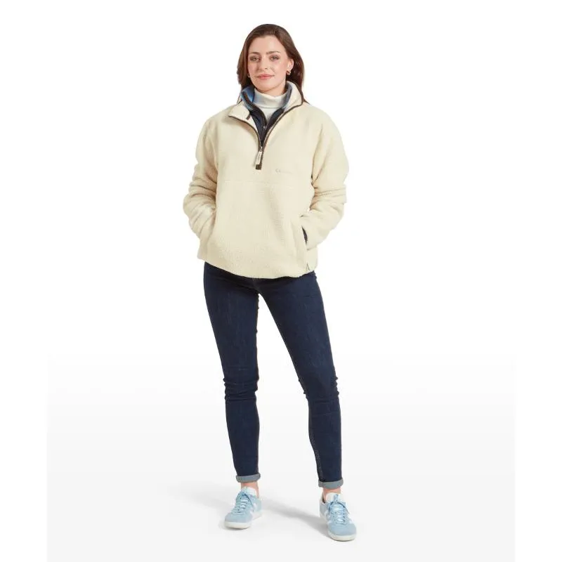 Schoffel Berkeley Retro 1/4 Zip Fleece - Ecru