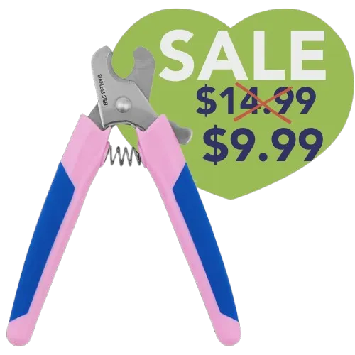 Small Nail Clipper Pink and Blue by PetStore.Direct