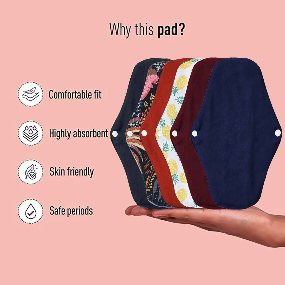 Soft Reusable Menstrual Pads