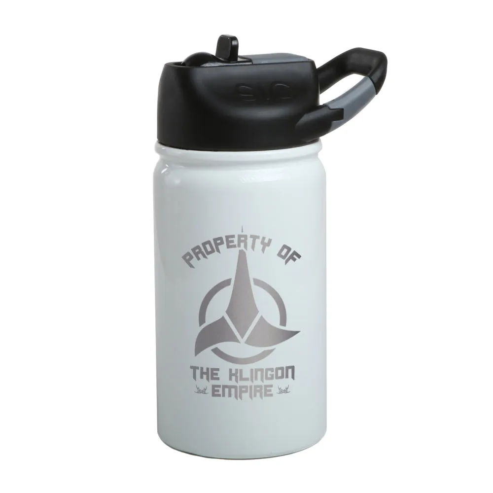 Star Trek Klingon Property Of Laser Engraved SIC Water Bottle