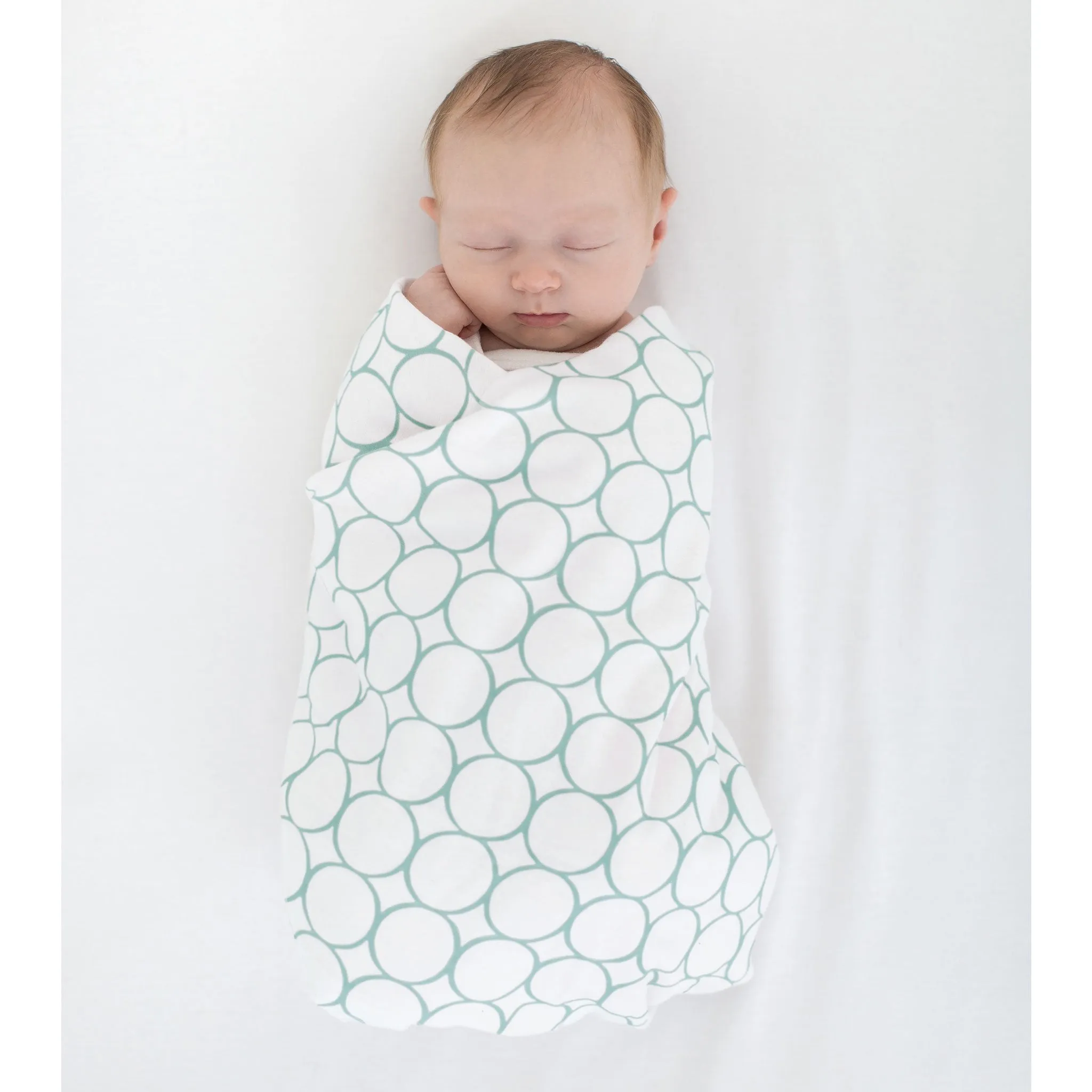 SwaddleDuo - Mod Circles   Cute & Calm, SeaCrystal