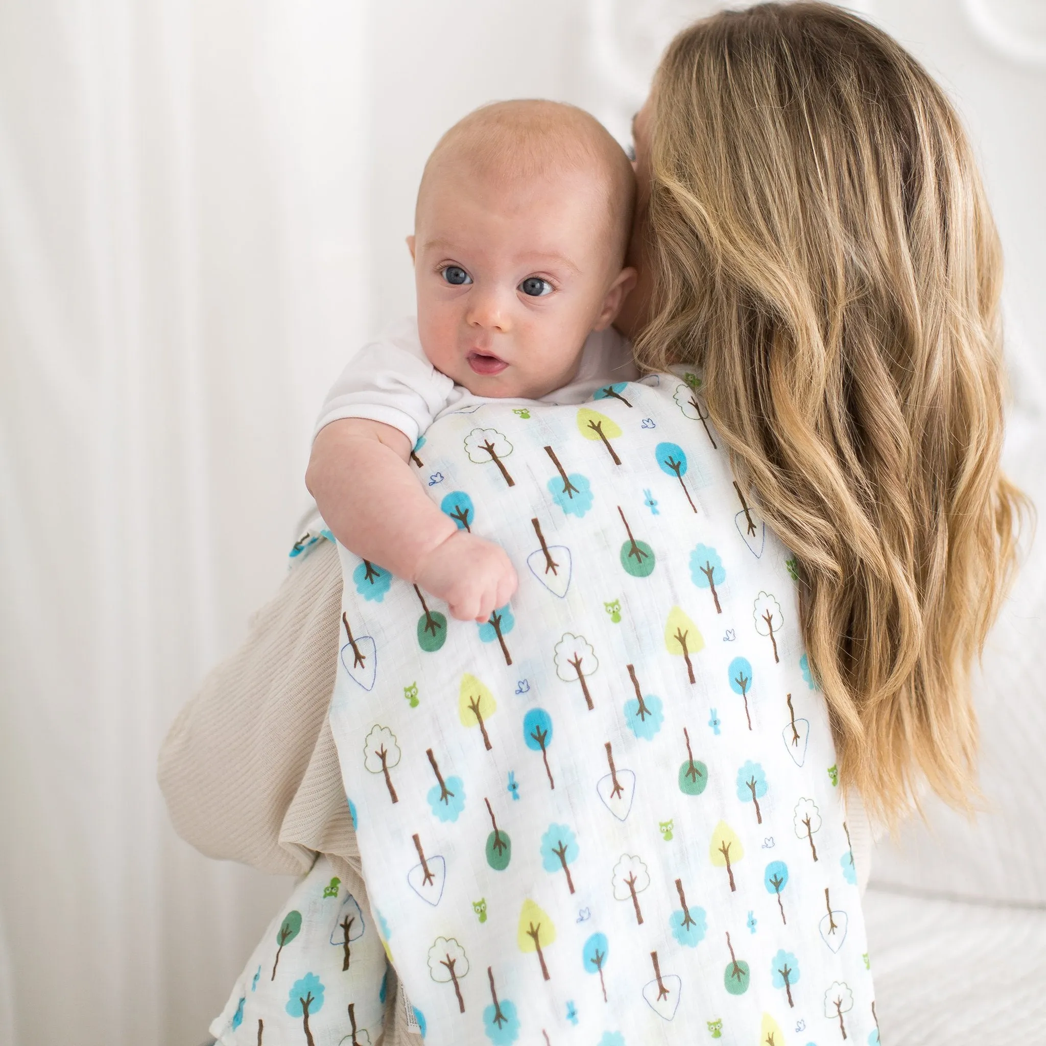 SwaddleDuo - Mod Circles   Cute & Calm, SeaCrystal