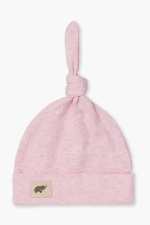 Top Knot Cap_Light Pink Heather