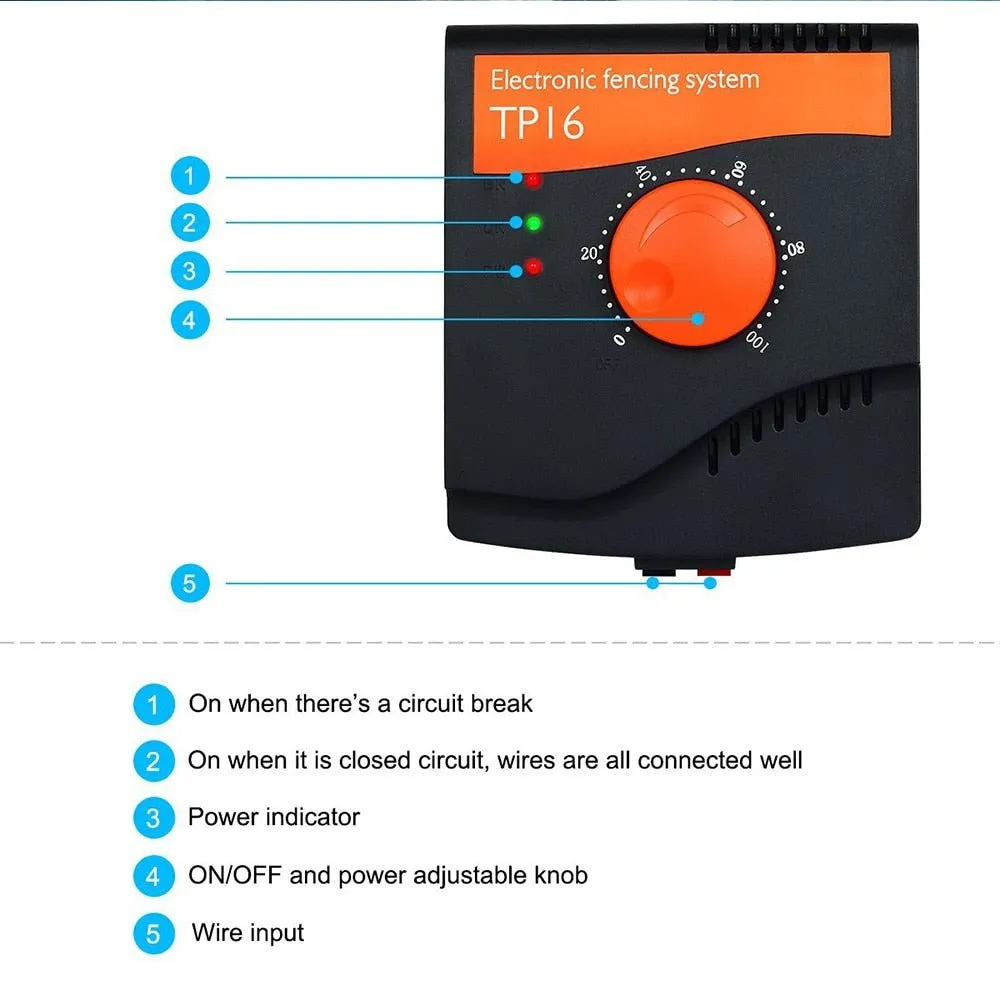 TP16 Pet Dog Electric Fence System - Safe & Secure Boundary Control!