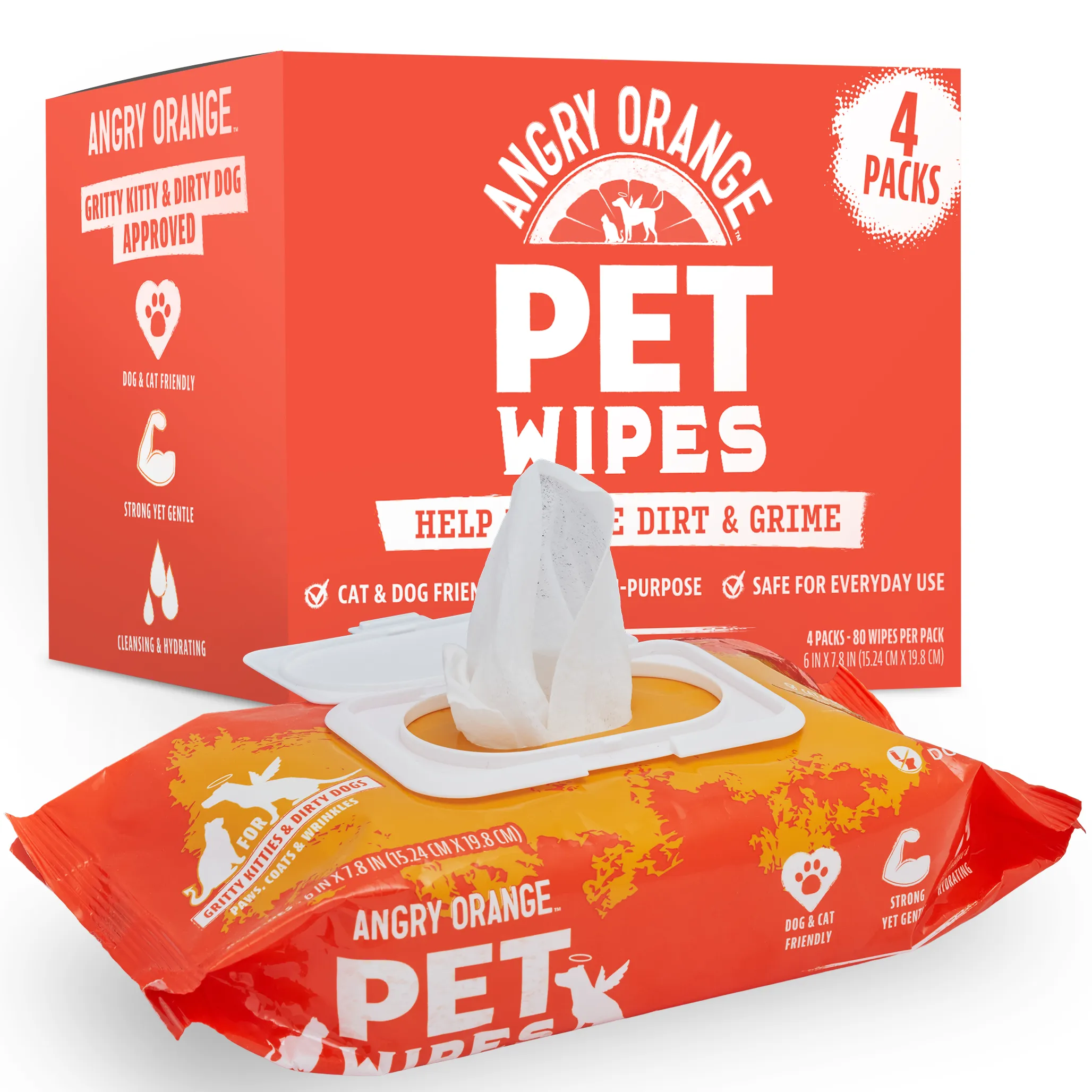 Unscented Pet Wipes for Dogs & Cats | Gentle Cleaning & Hydrating