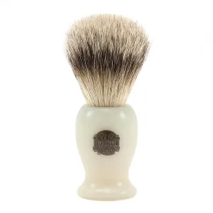 Vulfix 660S Medium Super Badger Shaving Brush, Faux Ivory Handle