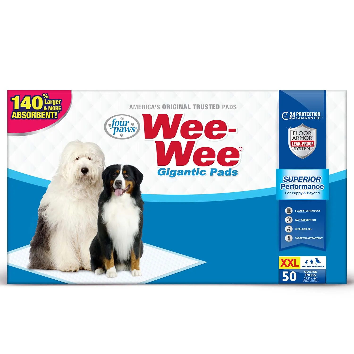 Wee-Wee Superior Performance Gigantic Dog Pee Pads