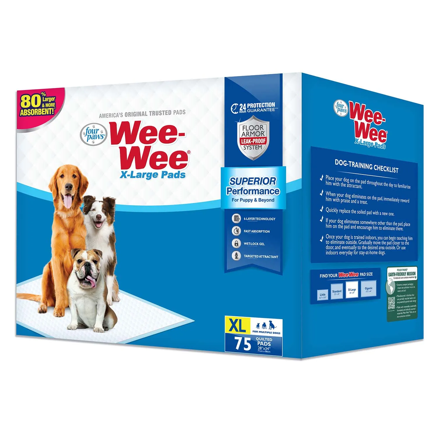 Wee-Wee Superior Performance X-Large Dog Pee Pads