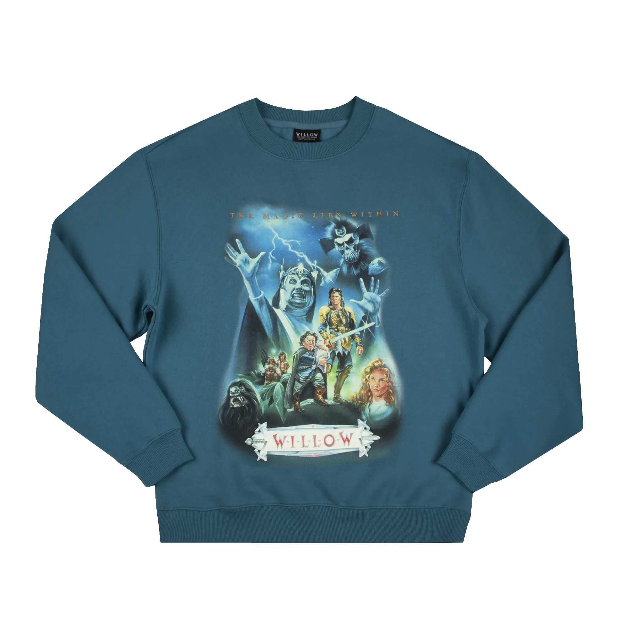 Willow Movie Poster Blue Crew Neck Sweatshirt