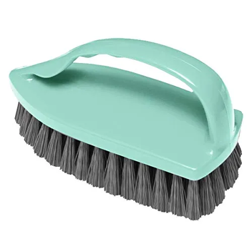 York Bathroom Scrubbing Brush, Floor Scrubbing Brush With Hard Bristles For Superior Cleaning Of Hard Surfaces (040010), Multicolour, 15 x 9 x 7 Cm